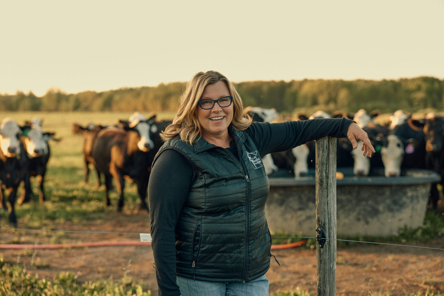 Rachel Gray is the owner of Little Timber Farms, where she pursues optimal cattle genetics, environmental stewardship and healthy livestock to produce regenerative beef.